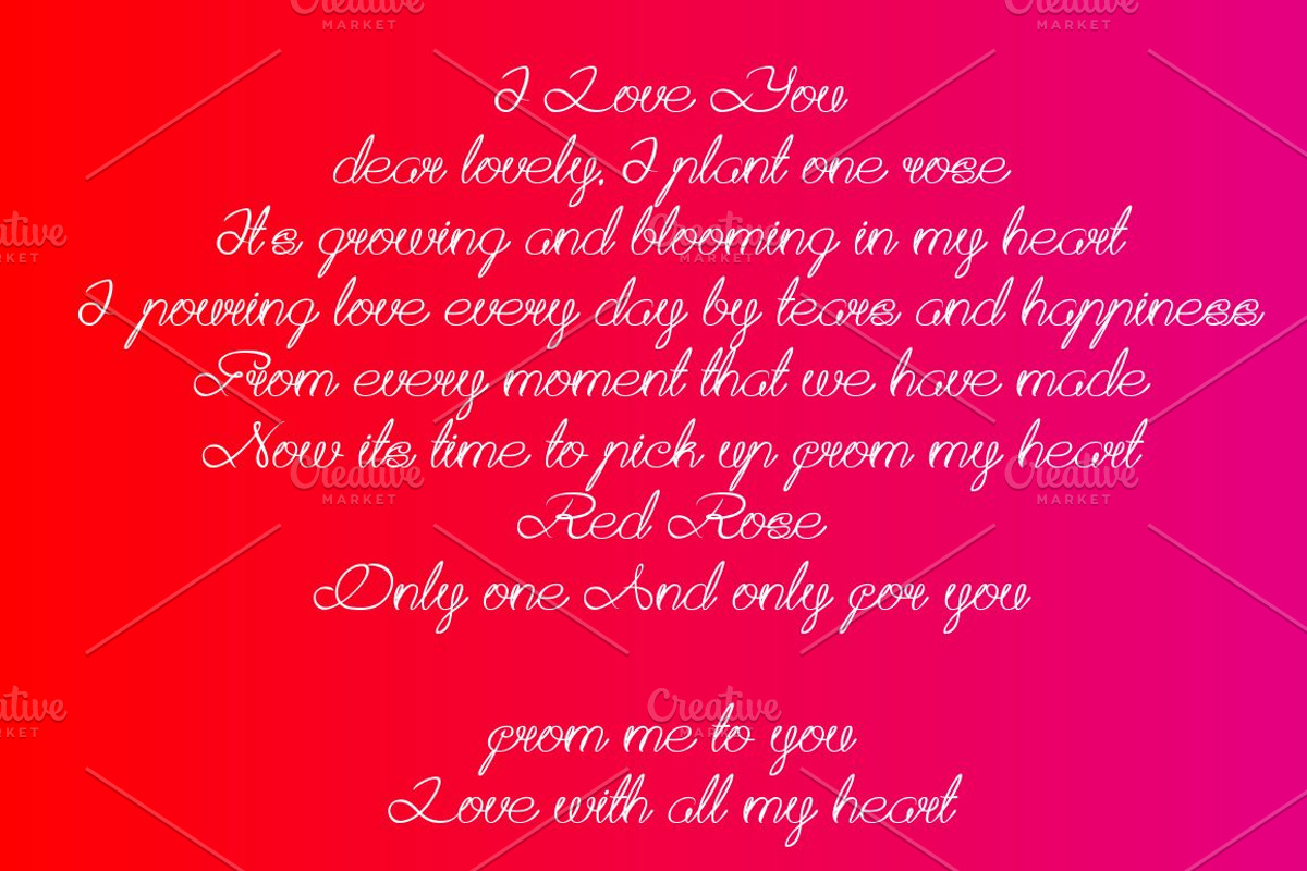 aku cinta kamu font preview 3