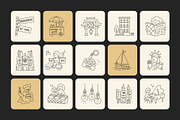 40 Animated New York Doodles, an Outline Icon by Prosymbols (Thumbnail 3 of 4)