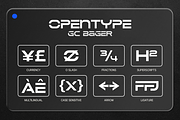 GC Bager - Futuristic Sans, a Sans Serif Font by Glyphonic (Thumbnail 4 of 15)
