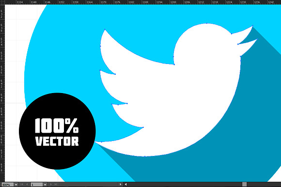 Flat Icon Set 40 Social Icons