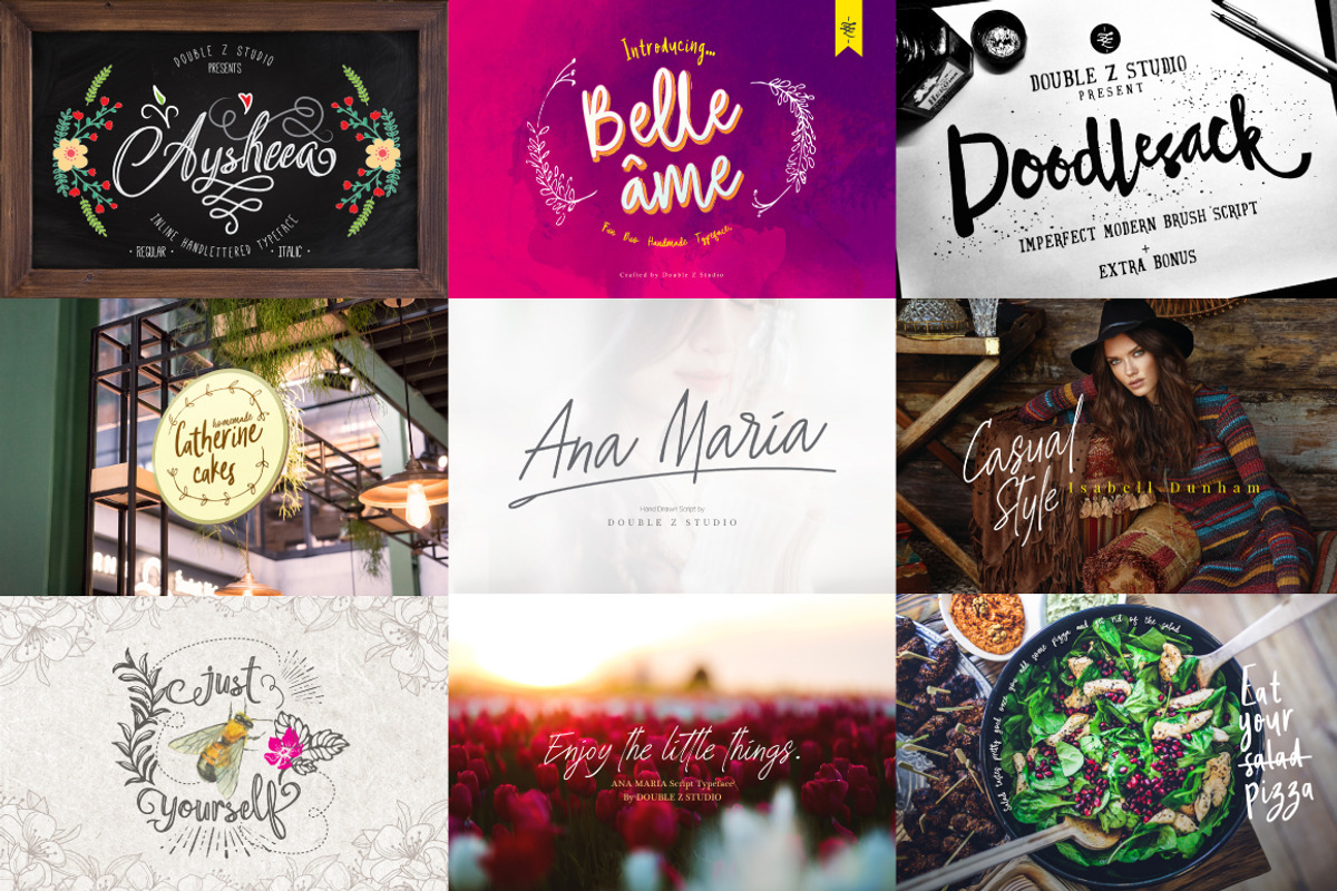 YEAR END FONT BUNDLE, a Script Font by DoubleZ Studio (Photo 12 of 12)