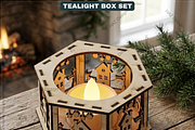Christmas Tea Light Holder Bundle, a Graphic by AtacanDigital (Thumbnail 7 of 7)