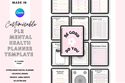 Canva Mental Health Planner, a Stationery Template by DigitalbossCreations (Thumbnail 1 of 7)