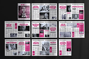 20 Page Tabloid Newspaper Template, a Magazine Template by Dead Pixel Mockups (Thumbnail 2 of 11)