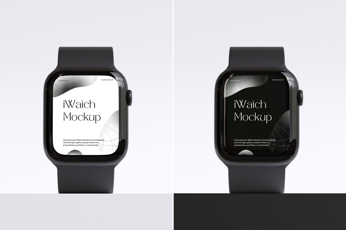 iWatch Mockup, a Wearable Device Mockup by PixelPiknik (Photo 4 of 4)