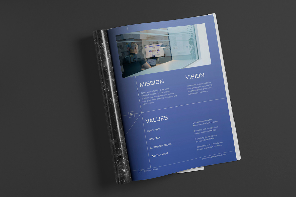 Gradient Minimalist Company Profile preview 3