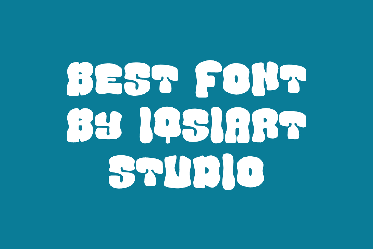 Measur Contina - Groovy Retro Font, a Sans Serif Font by Iqsiart Studio (Photo 3 of 7)