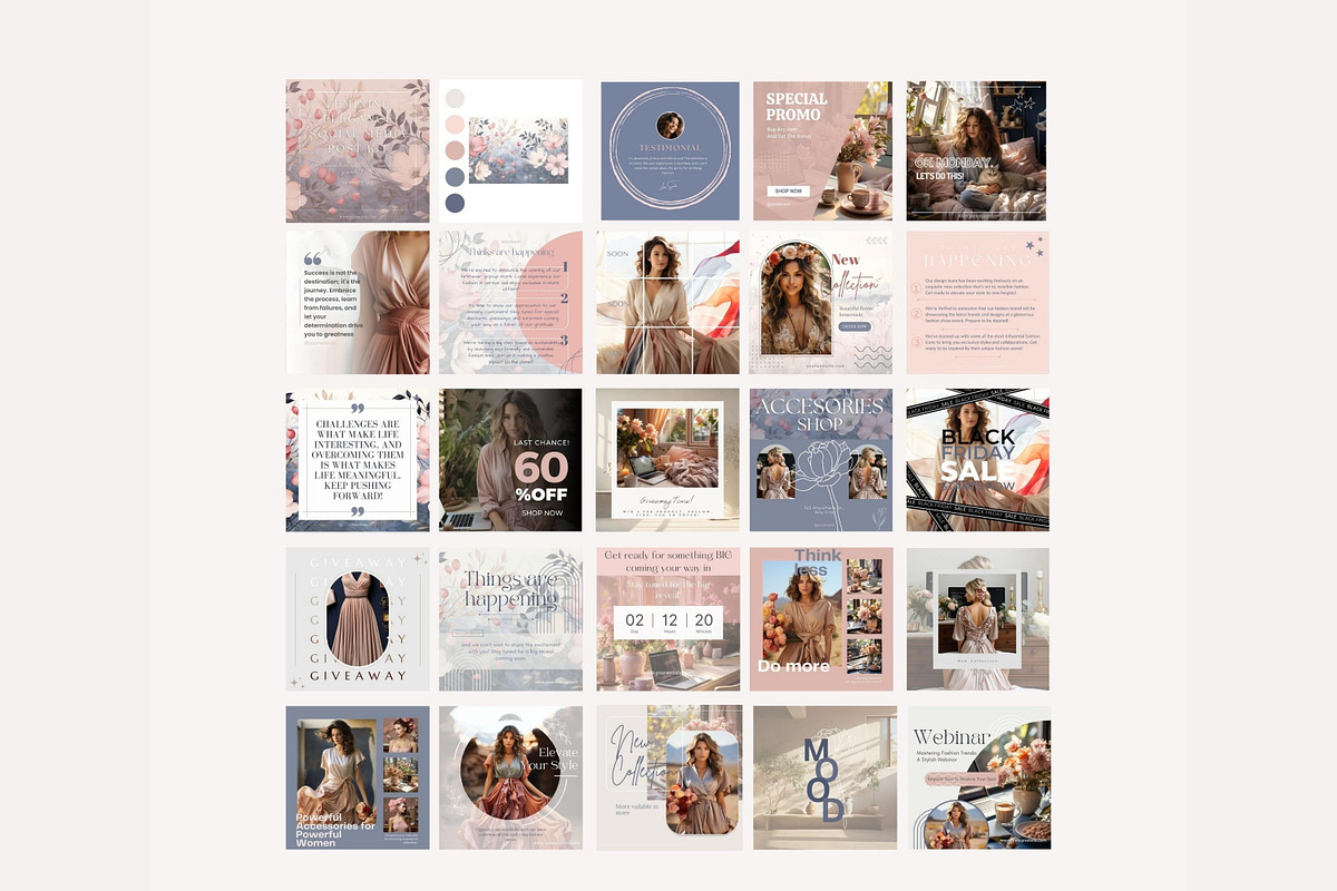 45 fashion social media post, a Social Media Template by Cute Little Workshop (Photo 4 of 5)
