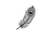 Peacock Feather Silhouette Bundle, an Illustration by jahid234 (Thumbnail 30 of 31)