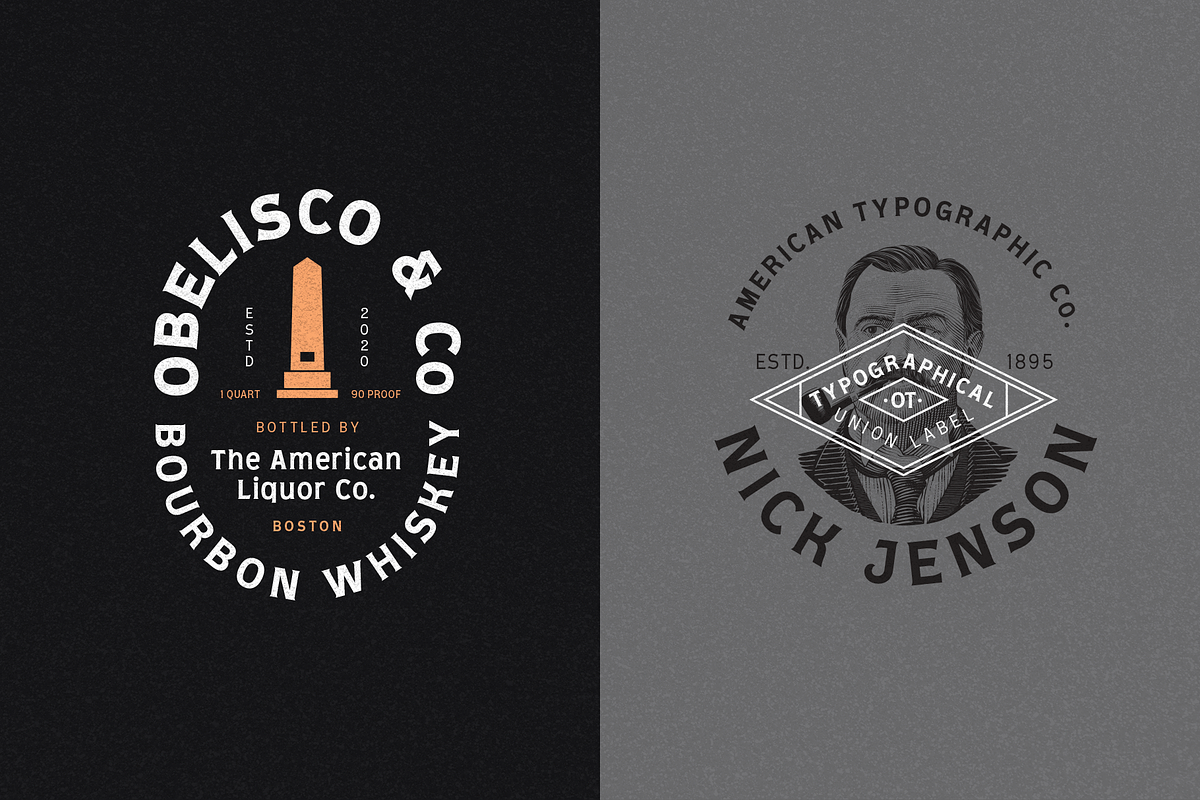 Reyes Typeface + Logo Templates preview 8