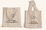 One Line Sloth Funny Quote T-Shirt, an Animal Illustration by Ghagra (Thumbnail 6 of 7)