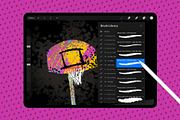 All-Star Inks Procreate Brushes, a Brush Add-On by Tim Hankins Design (Thumbnail 2 of 5)