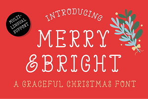 Merry and Bright font, a Serif Font by Nyla.Studio