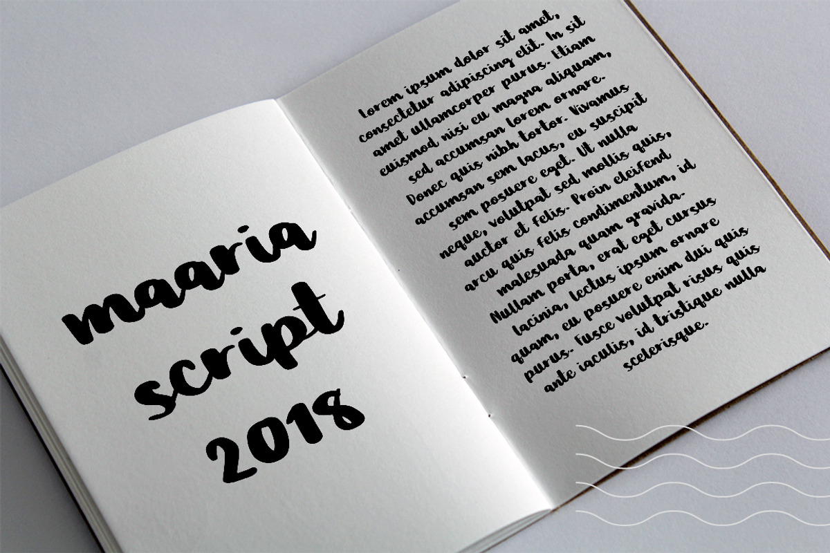 Maaria Handwriting Script Typeface preview 5