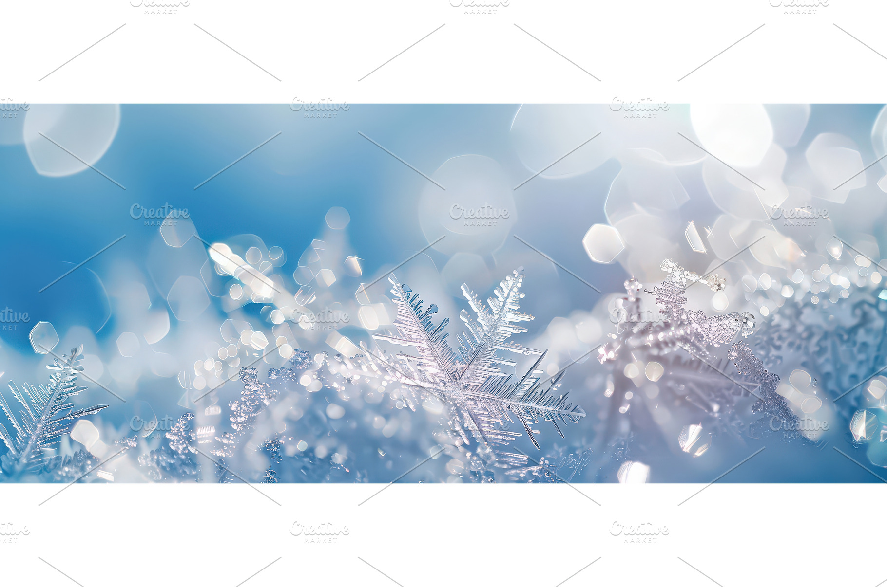 Macro photo of snowflake with bokeh, a Holiday Photo by piter.goskov
