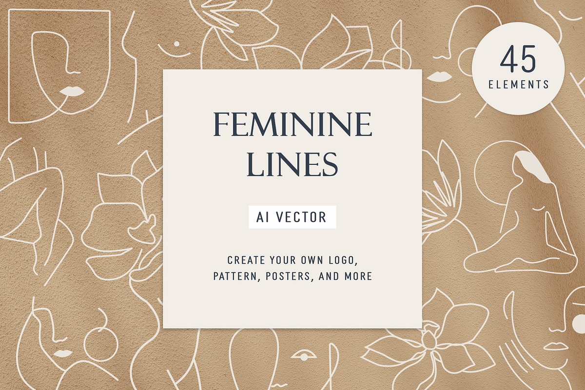 Feminine Lines | Illustrations, an Illustration by designerbianca (Photo 1 of 9)