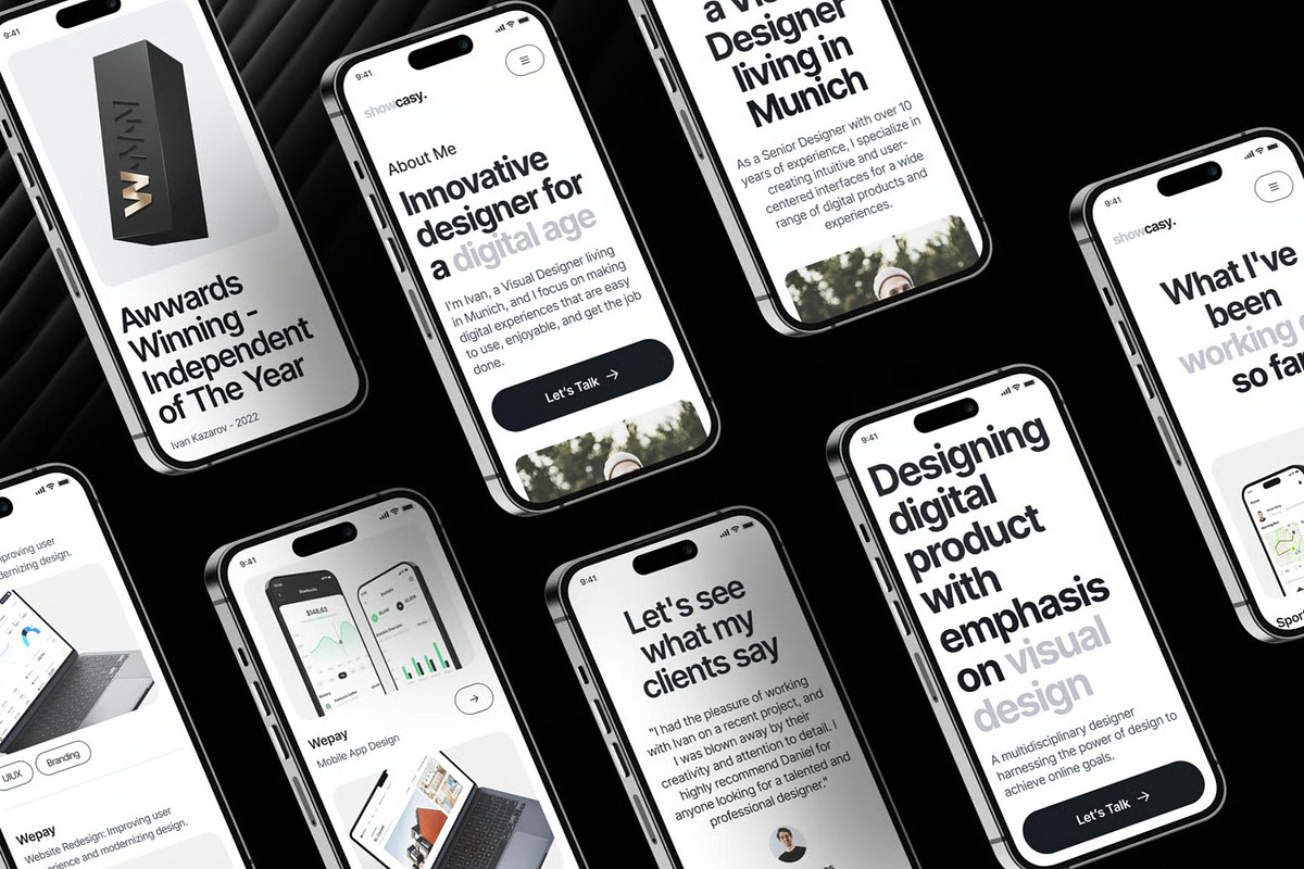 Showcasy - Portfolio Framer Template, an UI Kit Template by Creative Perspective (Photo 7 of 8)