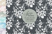 Seamless Lace Floral Patterns, a Pattern Graphic by Sveta Aho (Thumbnail 1 of 6)