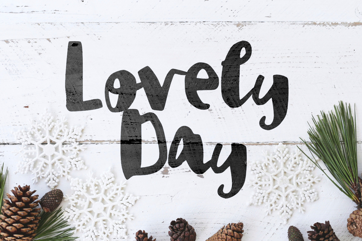Inky Bag Brush Font preview 4