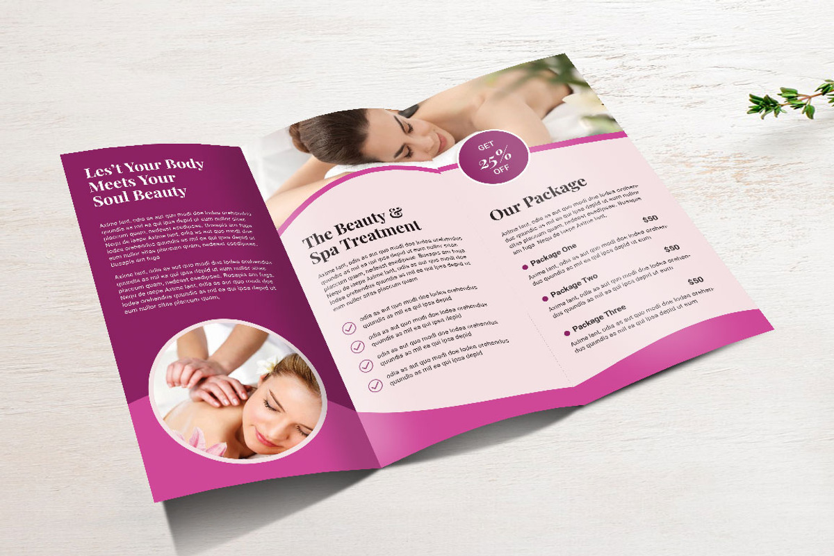 Beauty & Spa., a Brochure Template by yanindesign (Photo 3 of 3)