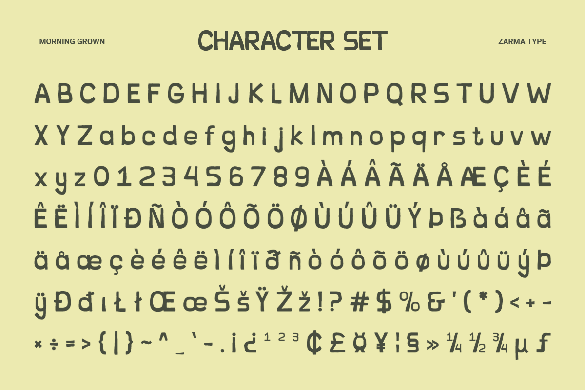 Morning Grown - Playful Font, a Handwritten Font by Zarma Type (Photo 9 of 9)