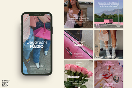 Podcast Instagram Template, a Templates & Theme by BYOTstudios