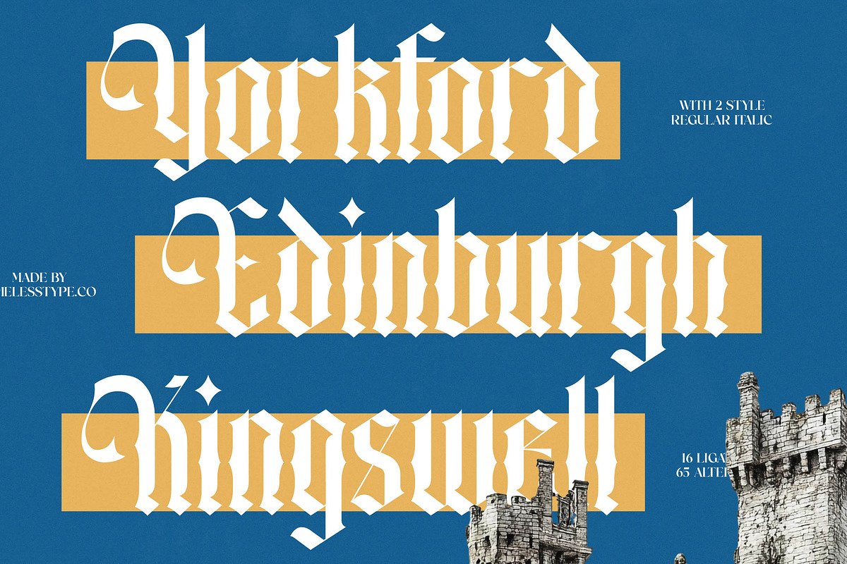Angelic Glimstone Modern Gothic, a Blackletter Font by timelesstype.co (Photo 7 of 20)