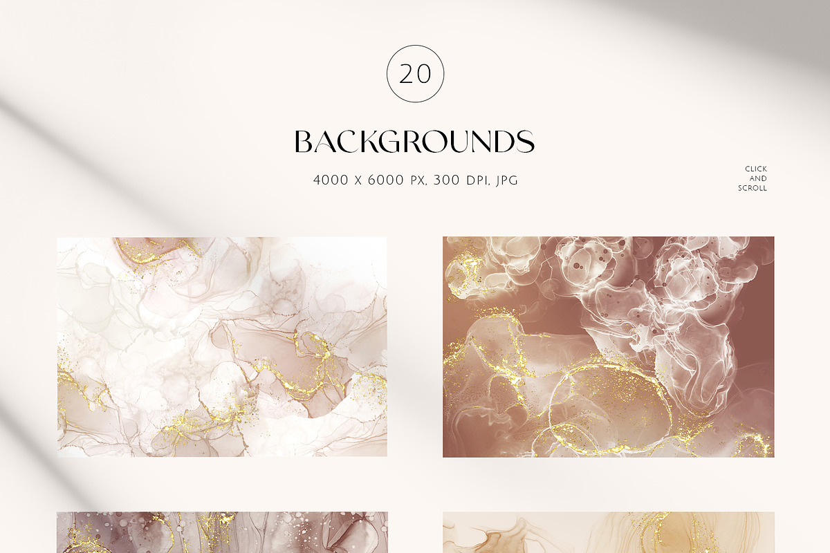 NUDE alcohol ink backgrounds, a Background Graphic by Yuliia Lashevska (Photo 4 of 15)