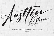 Ansttin Kishon, a Script Font by pineungtype (Thumbnail 1 of 10)