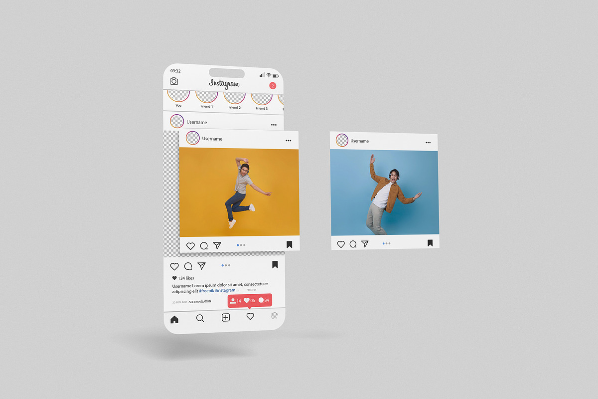 Social Media Post Mockup, a Wearable Device Mockup by xavier_studio (Photo 4 of 5)