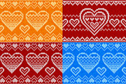 10 knitted hearts seamless patterns, a Pattern Graphic by Art of Sun (Thumbnail 4 of 4)