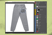 Sweatpants Merch Mockup, a Merchandise Mockup by Brent Galloway (Thumbnail 5 of 5)