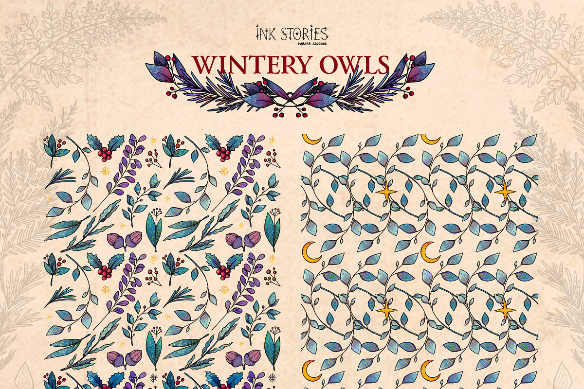 Wintery Owls, an Animal Illustration by Ink Stories (Photo 18 of 26)