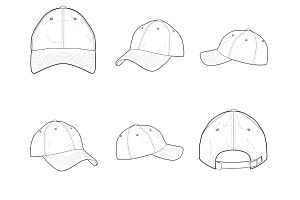 Cap Hat Clothing Set 1 Procreate