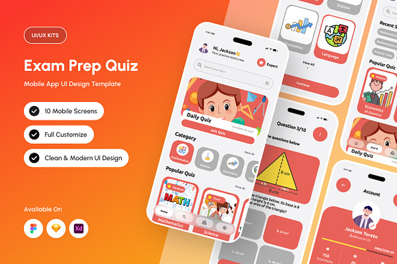 Syinau - Academic Quiz App UI Kit preview 6