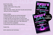 Neon Soccer Birthday Invitation, an Invitation Template by M9 Design (Thumbnail 4 of 4)