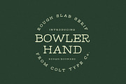 Bowler Hand Display Slab Font, a Slab Serif Font by Colt Type Co (Thumbnail 1 of 5)
