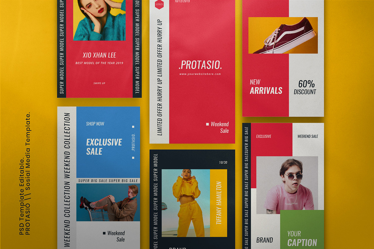 PROTASIO - Brand Social Media Bundle, a Social Media Template by Dirtytemp Studio (Photo 4 of 14)