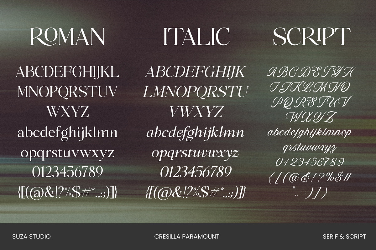 Cresilla Paramount - Font Trio, a Serif Font by Suza Studio (Photo 8 of 13)