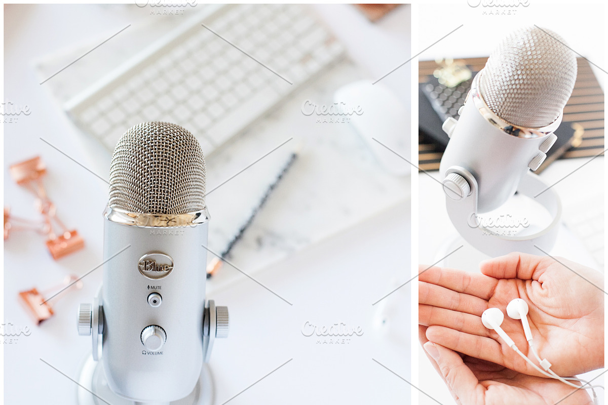 Podcaster Styled Photo Bundle, a Cups & Container Mockup by Rosemary Watson | Stock (Photo 5 of 8)