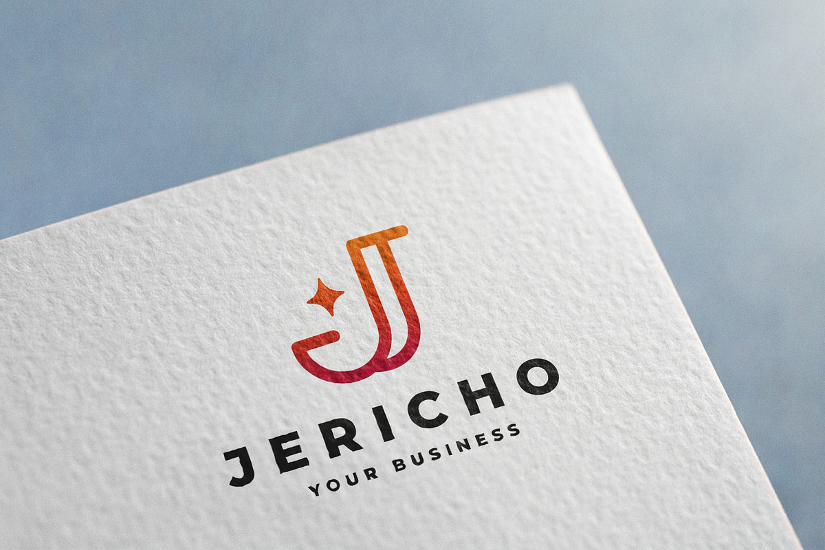 Jericho Letter J Star Logo, a Branding & Logo Template by Design_Planet