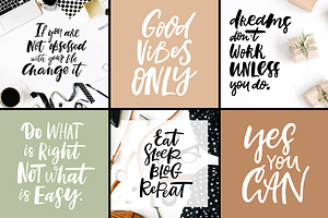 32 Hand Lettered Quotes