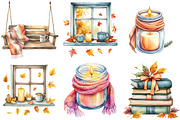 Morning and Fall Clipart, an Illustration by Watercolor design (Thumbnail 3 of 5)