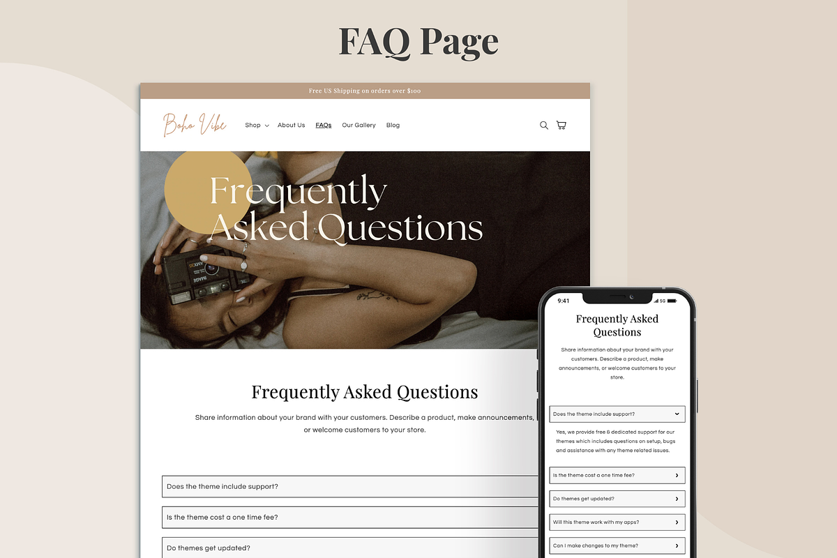 Boho Vibe - Boutique Shopify Theme, a Templates & Theme by InspiredTheme (Photo 6 of 8)