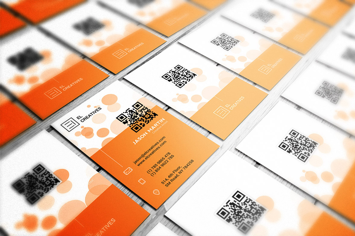 Creative Orange Business Card, a Business Card Template by bouncy (Photo 2 of 4)