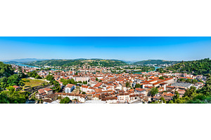 Aerial panorama of vienne with the containing france, vienne, and rhone, an Architecture Photo by Leonid Andronov