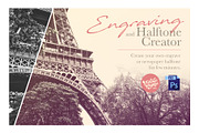 Engrave and Halftone Creator, an Action Add-On by Vintage Voyage Supply (Thumbnail 3 of 12)