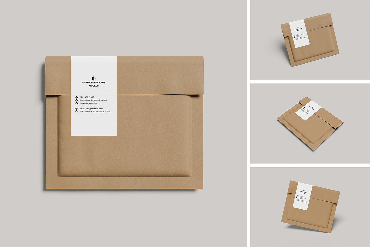Envelope Packaging Mockup, an Advertising Mockup by swsi-studio (Photo 1 of 5)