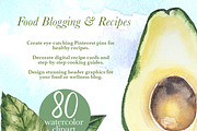 Salad Watercolor Clipart Set, a Food Illustration by ArtCreationsDesign (Thumbnail 6 of 13)