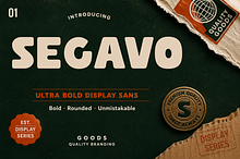 Segavo – Bold Display Font
